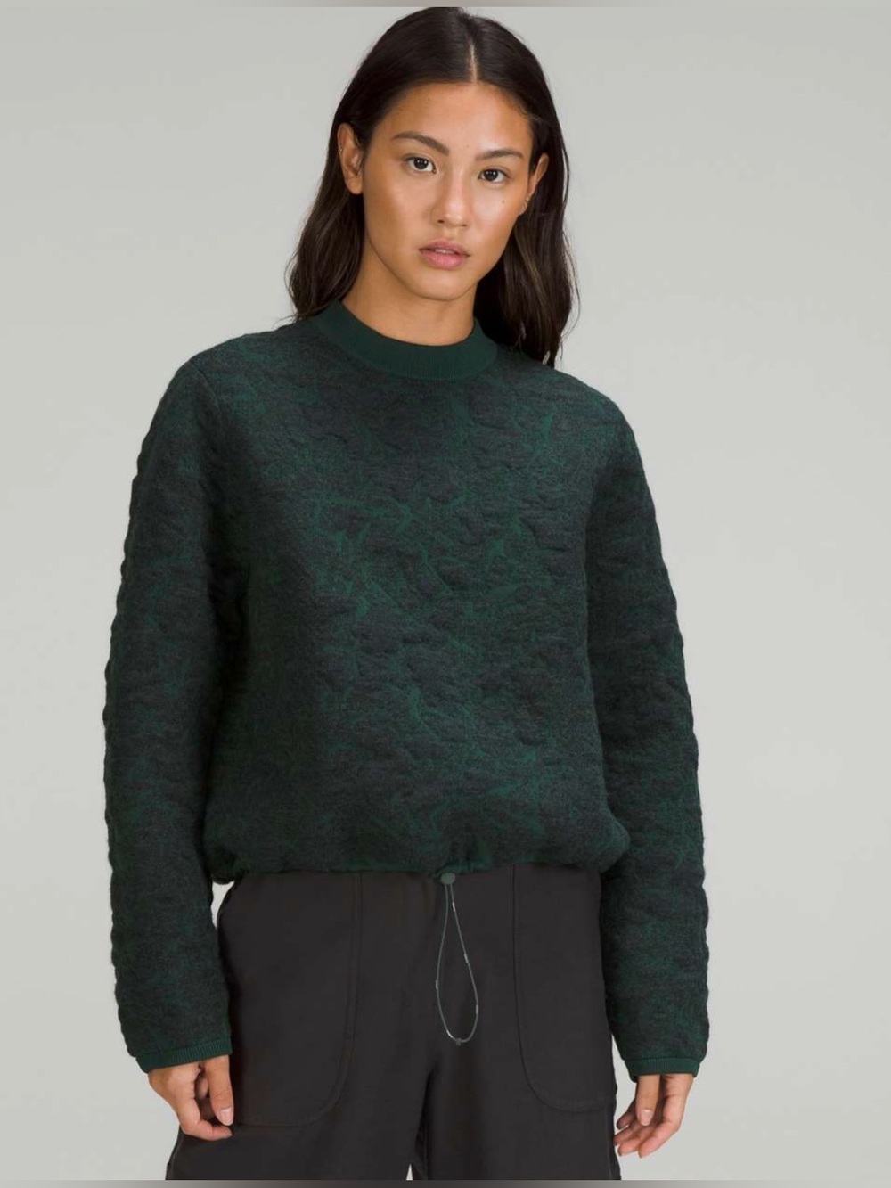 Lululemon Jacquard Multi-Texture Crew Neck Sweater Size M